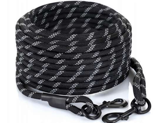 DOG LEASH TRAINING ROPE THICK DETACHABLE REFLECTIVE 1CM 10M