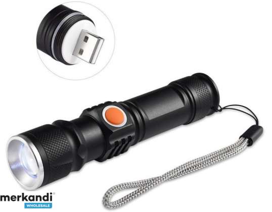 MINI LED-TASKULAMPPU USB ZOOM -AVAIMENPERÄ LADATTAVA