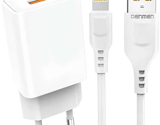 USB fali töltő USB Lightning kábel iPhone 1m gyors 2.