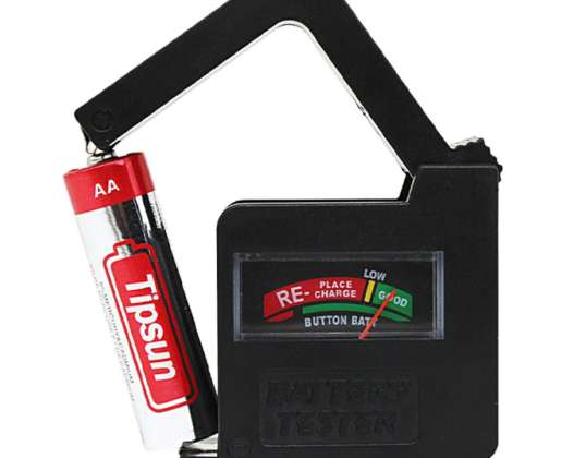 AG372C AKU BATTERIETESTER. AAA AA 9V