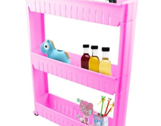 AG38T MOBILE CABINET ON WHEELS 3 PINK