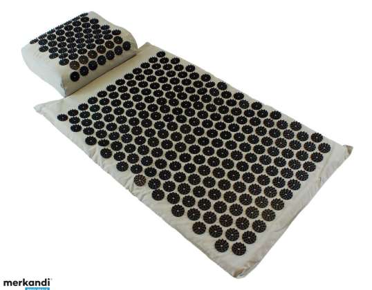 AG438P AKUPRESSURMATTE XXL GRAU/SCHWARZ