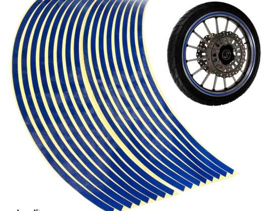AG555A REFLECTIVE WHEEL STICKERS BLUE