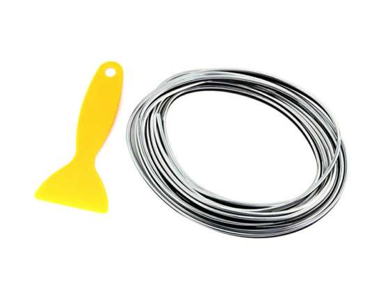 AG679BOUT TUNING TRIM STRIP 5M SILVER