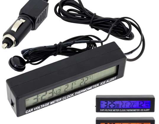 AG97A THERMOMETER CLOCK VOLTMETER 3IN1