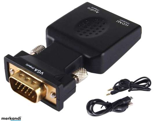HD38 VGA D SUB AUDIO TIL HDMI CONVERTER