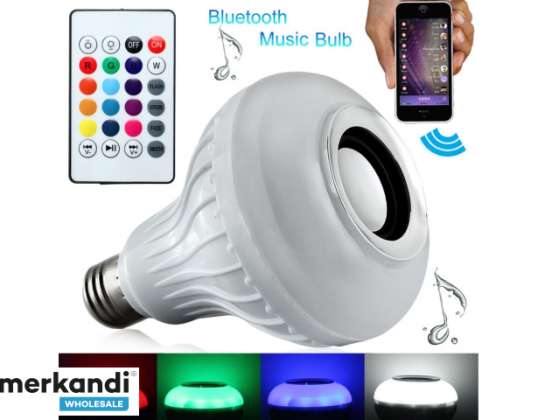 RGB led bulb bluetooth speaker remote control
