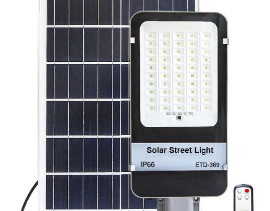 LED STREET LAMP SOLAR LANTERN PANEL HANDLE REMOTE CONTROL IP65 300W