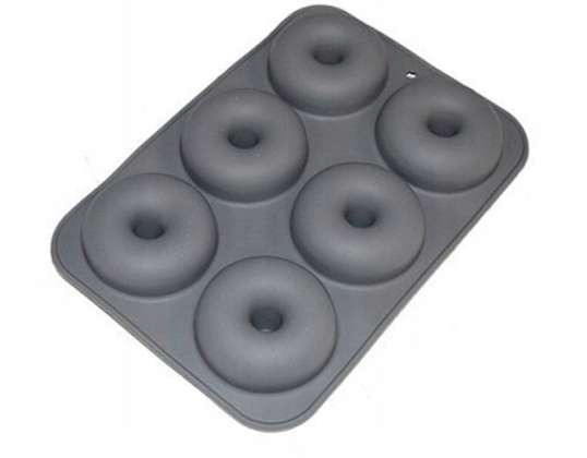 SILICONE MUFFIN MOLD MOLD FOR DONUTS CUPCAKES 27CM