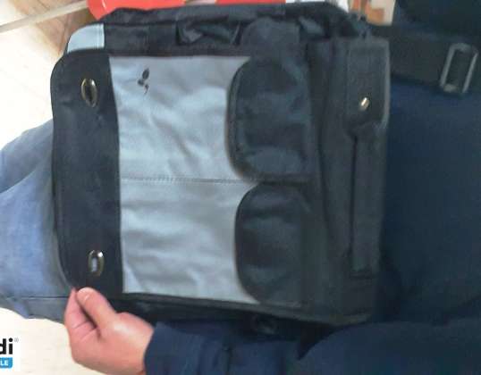 Laptop Satchel Bag set - Cor preta com alça de ombro e multibolsos, 4000 peças