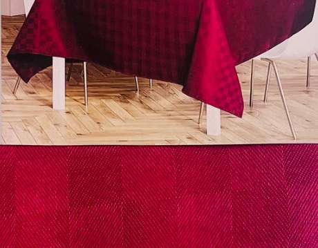 Quadratische Tischdecke 110x110cm Moderne Tischdecke, schmutzabweisend, Polyester-Leinen-Effekt zum Tischschutz, Esszimmer, Restaurant, Küche
