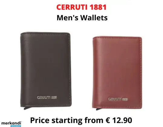 STOCK MEN'S WALLETS BY CERRUTI 1881