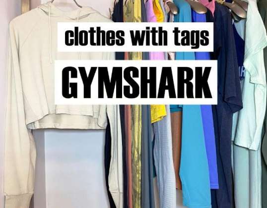 Gymshark Clothing New with Original Packaging, Γυναικεία &amp;; Ανδρική Μικτή Ποικιλία, 85 τεμάχια.