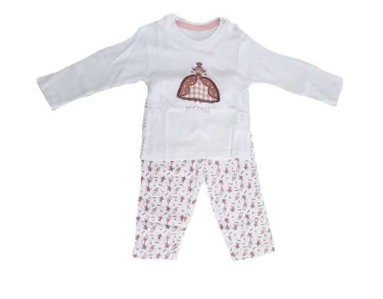 Bebekler için 2 parçalı Code pijama takımı