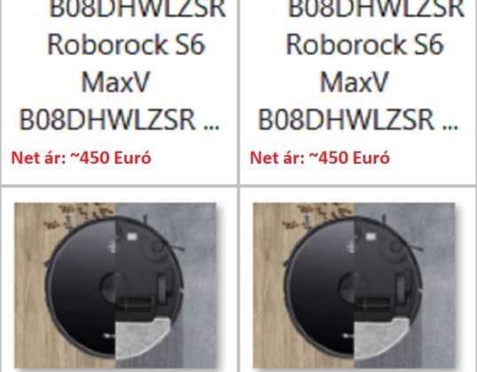 25 branded return robot vacuum cleaners for sale (net 40 Euro/pcs).