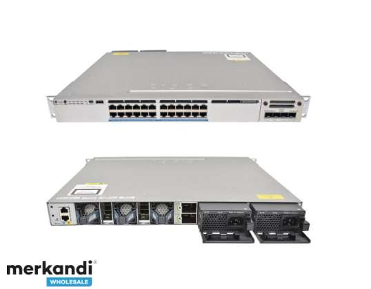 Cisco WS-C3850-24XUW-S 24-Port 10G UPOE stackable Ethernet Switch + Module + Licenses