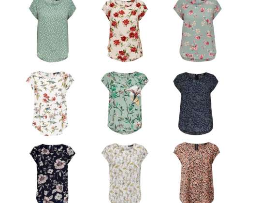 ONLY women's blouses with short sleeves