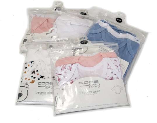 2-packs various bodysuits for babies from Code