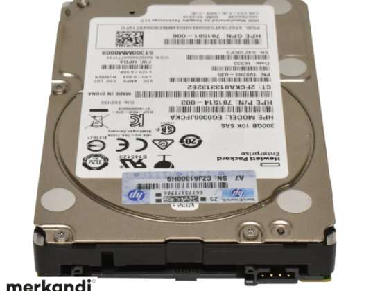 HP 300 ГБ 2,5-дюймовий жорсткий диск 6G 10K SAS EG0300JFCKA 781514-003 781581-006 ST300MM0008