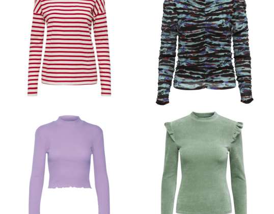 BESTSELLER Långärmade T-shirts för kvinnor Mix