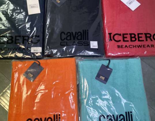 Classe Cavalli, Trussardi, Iceberg &amp; Bikkembergs Beach Towel Liqudation stock!