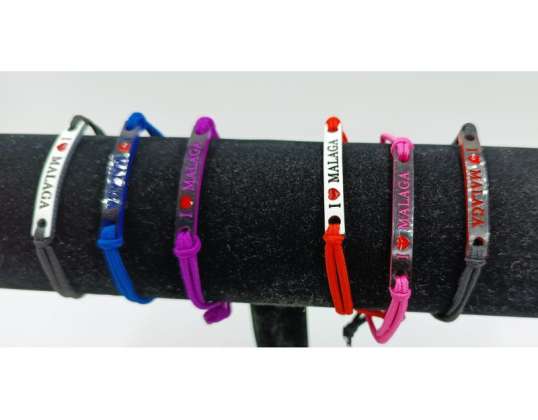 'I Love Málaga' Themed Bracelets for Shops - Wholesale Lots in Jewelry