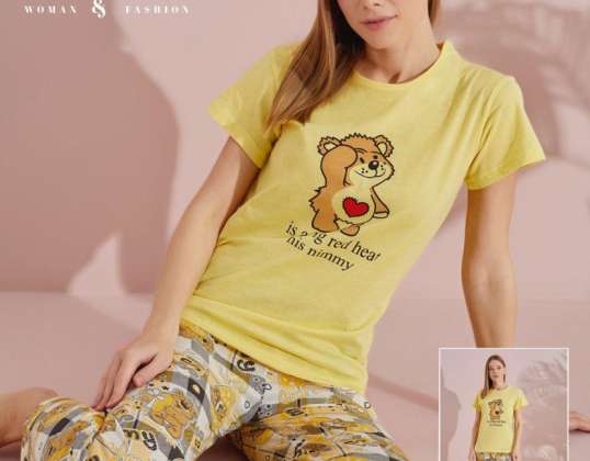 Women's short sleeve pajamas with excellent quality and a wide selection of colors and designs for your comfort.