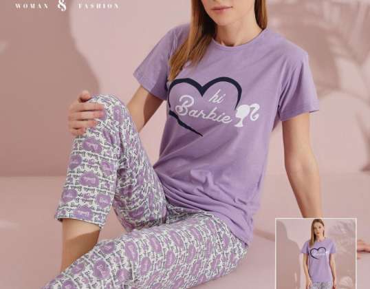 Ontdek onze collectie damespyjama's met korte mouwen van uitstekende kwaliteit en een overvloed aan kleur- en stijlopties.