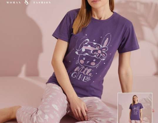Choose from a variety of colors and designs for women's short sleeve pajamas with premium quality.