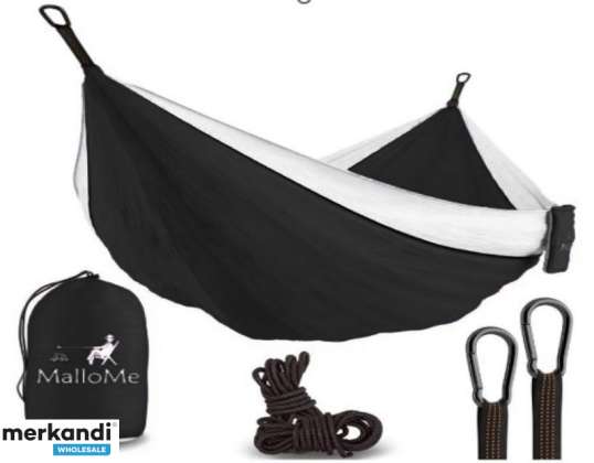 Travel camping hammock 260cm black 120kg
