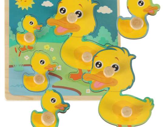 Wooden puzzle sorter puzzle duck duck