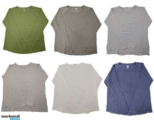 Moteriški kupranugarių marškinėliai ilgomis rankovėmis su defektais
