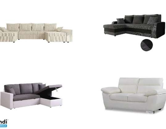 Set of 12 Living Room Sofas Mixed Quality