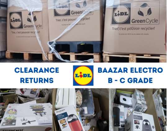Lidl Retouren Opruiming | Bazaar & Electro - Volledige vrachtwagen