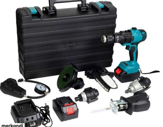 MULTIFUNCTIONAL WIRELESS TOOLS SET 7-IN-1 WITH A BRUSHLESS MOTOR, SKU: 482 (Stock in Poland)