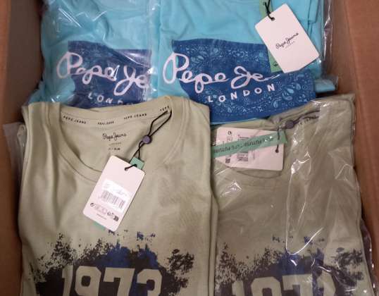 Stock of men's T-shirts by Pepe Jeans Mix of patterns and colors