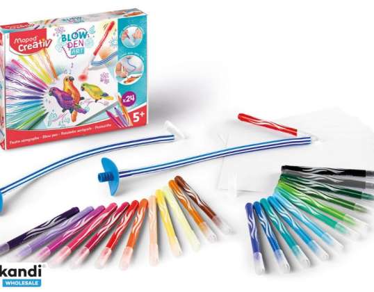 Inflatable markers, creative markers, Crative art set, 24 pcs. Maped