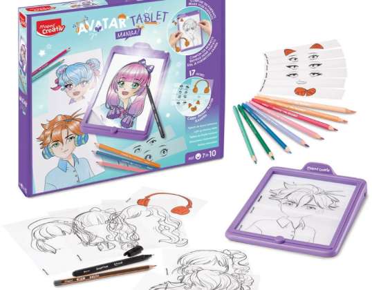 Creative drawing tablet kit about creating an avatar Manga Creativ Maped