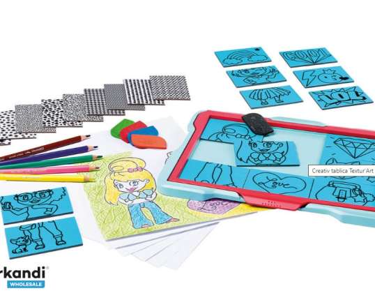 Ustvarjalna tabla za otroke, risanje teksturirano, preslikano