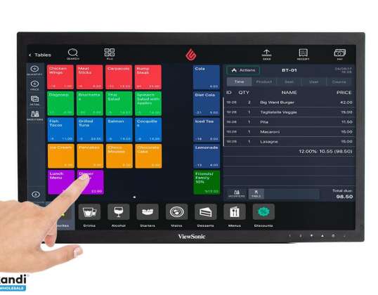 Monitor touch screen da 21,5&quot; (1920x1080) Viewsonic TD2220/senza supporto