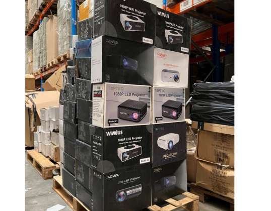 CLEARANCE! 1 Pallet  – Projector – Customer Returns – Wimius, Yaber, Toptro, Yaber