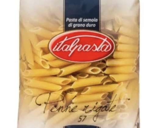 Italian penne rigate pasta Italpasta 500g