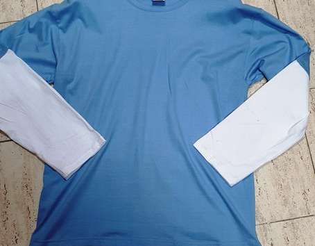 Men's long-sleeved sweatshirt set, 100% cotton