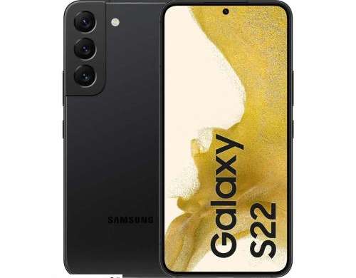Samsung SM S901B Galaxy S22 Dviguba SIM jungtis 5G 8GB RAM 128GB Žvilganti Juoda ES