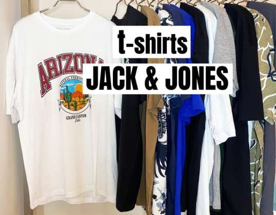 Oblačila JACK & JONES, moška pomladno-poletna majica s kratkimi rokavi mešanica