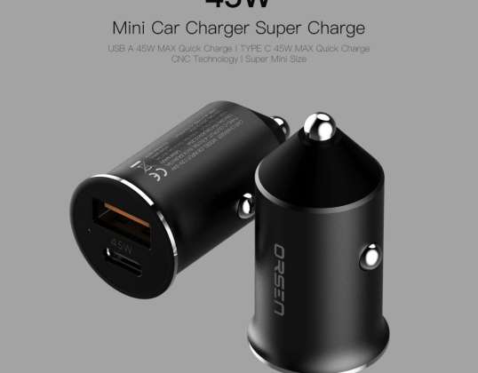 Chargeur de voiture rapide USB A 45W MAX Quick Charge Eloop