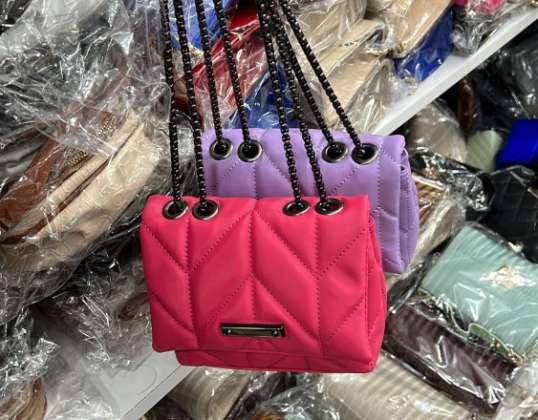 Trendige Damenhandtaschen mit einer Vielzahl von Farben und Modellvarianten.