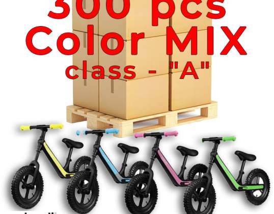Bicicletă Daum balance pentru copii - MIX 4 culori - șa reglabilă, roți de 10 inch - pentru copii de la 24 luni - 300 bucăți CLASA - &quot;A&quot;