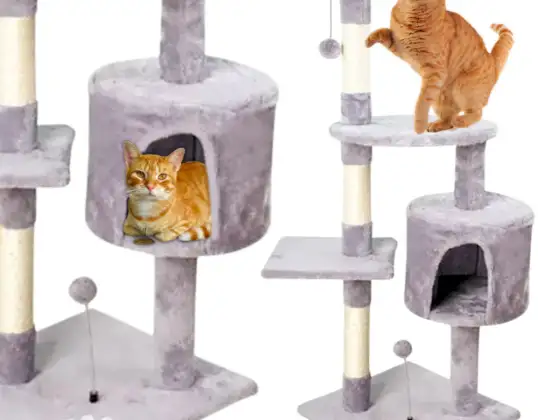 Kedi tırmalayıcı Yatak Kabini Ev Yüksek direk 112cm