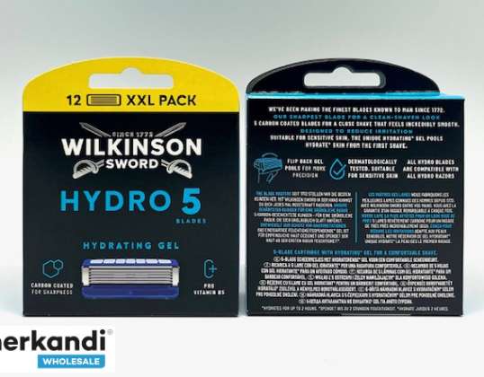 WILKINSON SWORD HYDRO 5 LAMES DE RASOIR 12p